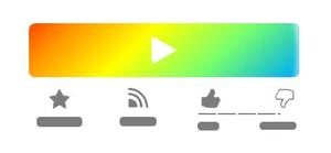 Screenshot of Rainbow Play Button