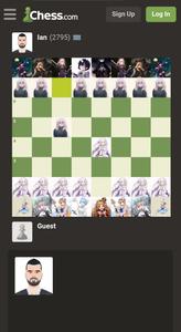 Screenshot of Anime Chess Set