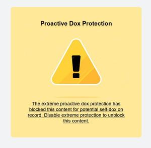 Screenshot of Proactive Dox Protection - For Streamers!