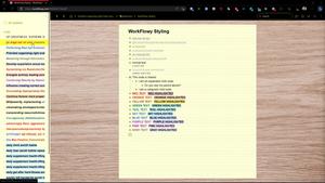 Screenshot of WorkFlowy Yellow Desktop Light Theme 🟨