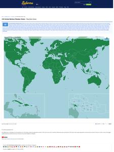 Screenshot of Seterra UN Wide Map