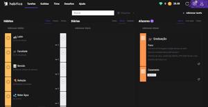 Screenshot of Habitica minimalist et obscura