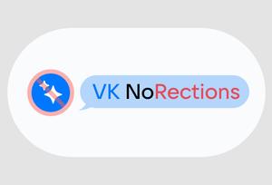 Screenshot of VK NoReactions