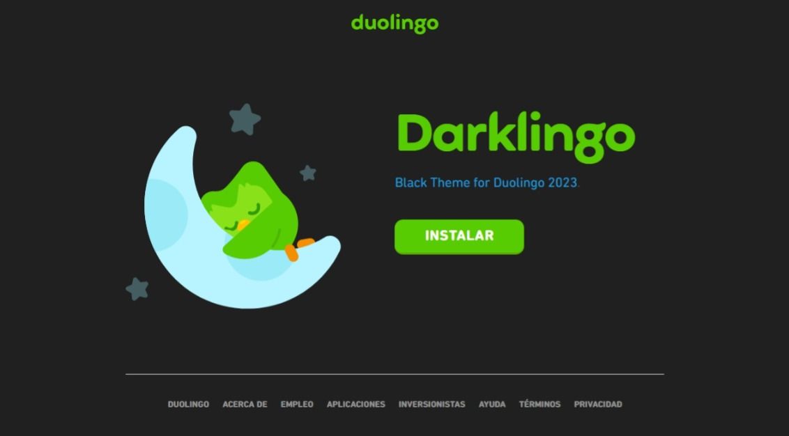 Screenshot of Darklingo 2023