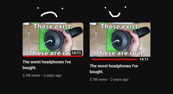 Screenshot of Youtube Thumbnail Declutterer