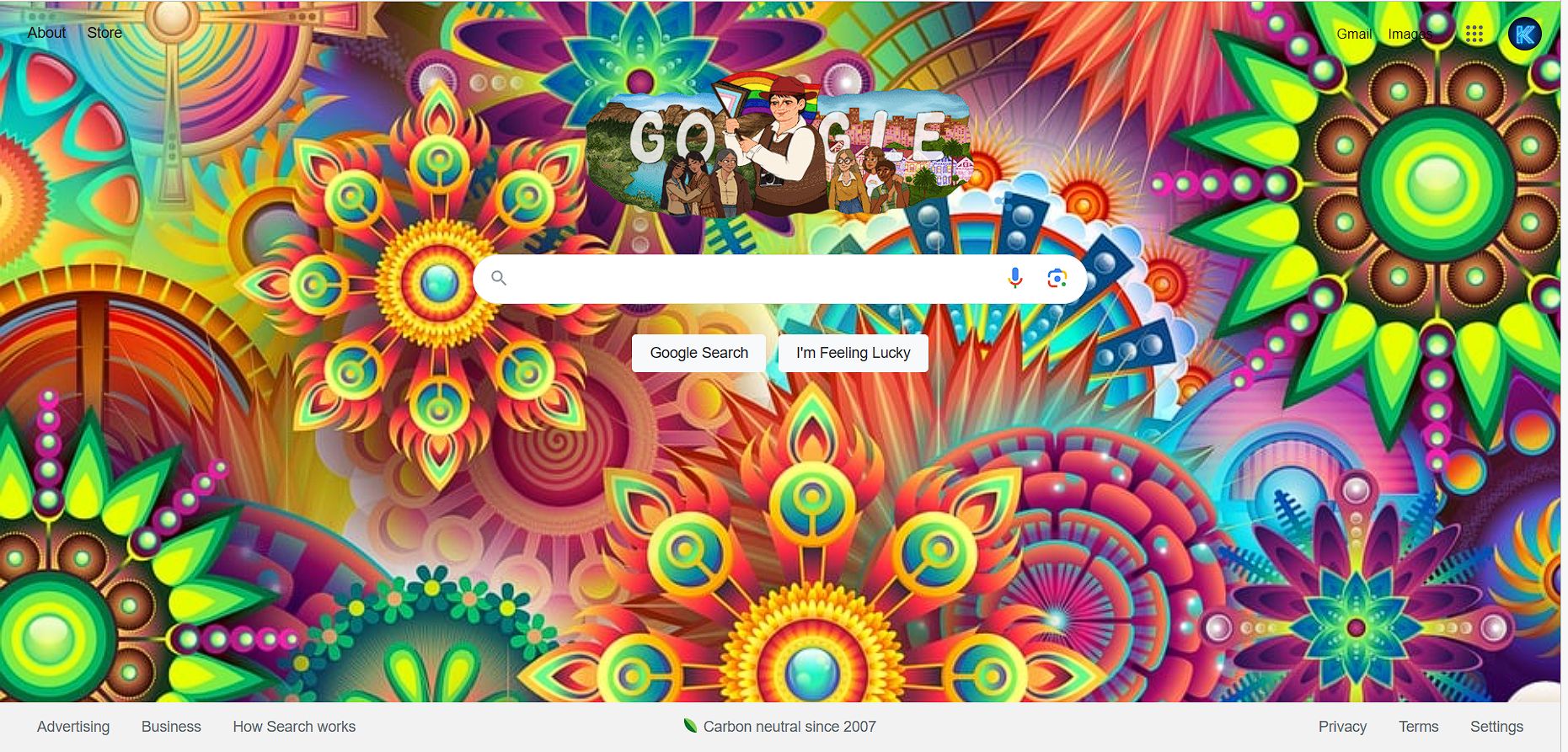 Screenshot of Customizable Google Background v1