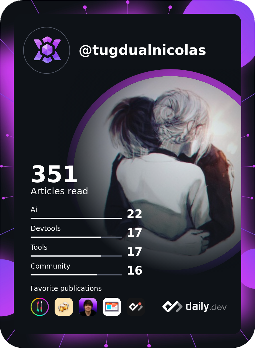 Tugdual NICOLAS's Dev Card