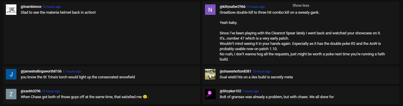 New YouTube comments Design